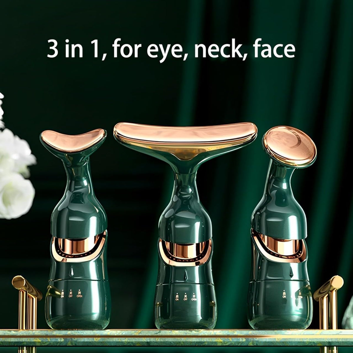Dermal Rejuvenation Sculpting Massager – Facial & Cervical Firming Device