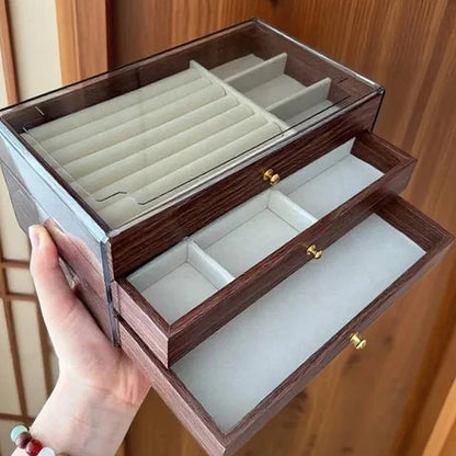 Premium-Wooden Jewellery Organizer