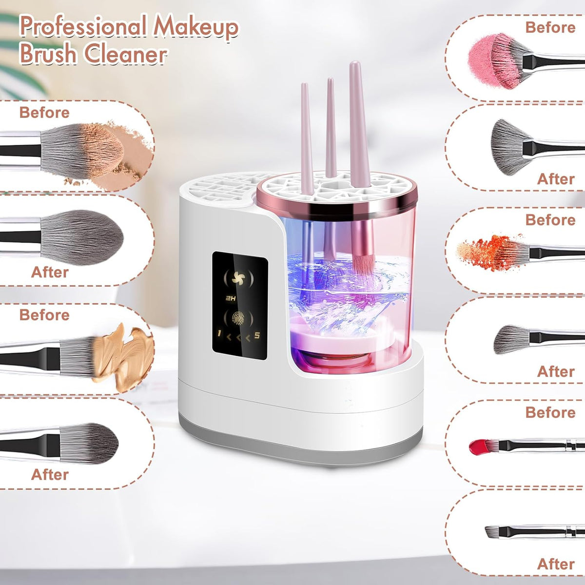 ShopMandu 2-in-1 Brush Cleanser & Dryer