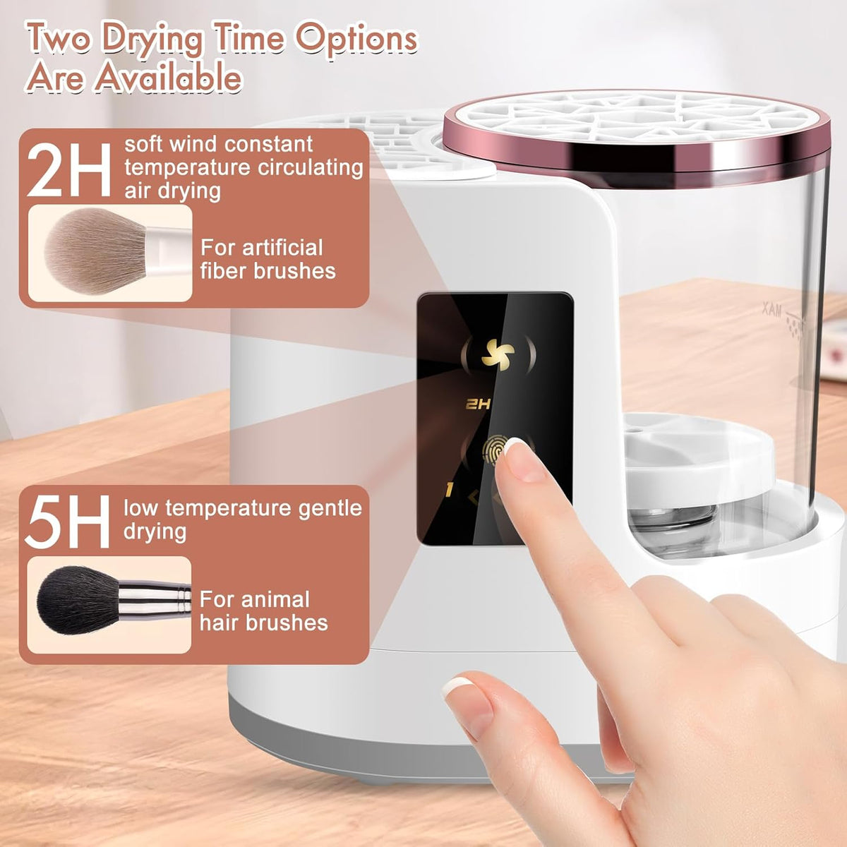 ShopMandu 2-in-1 Brush Cleanser & Dryer