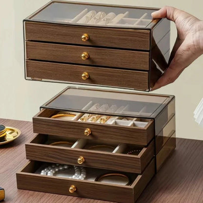 Premium-Wooden Jewellery Organizer