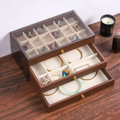 Premium-Wooden Jewellery Organizer